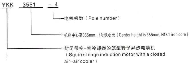 YKK系列(H355-1000)高压伊宁县三相异步电机西安泰富西玛电机型号说明